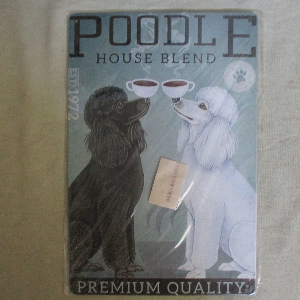 8" x 12" POODLE House Blend Metal Sign New Sealed